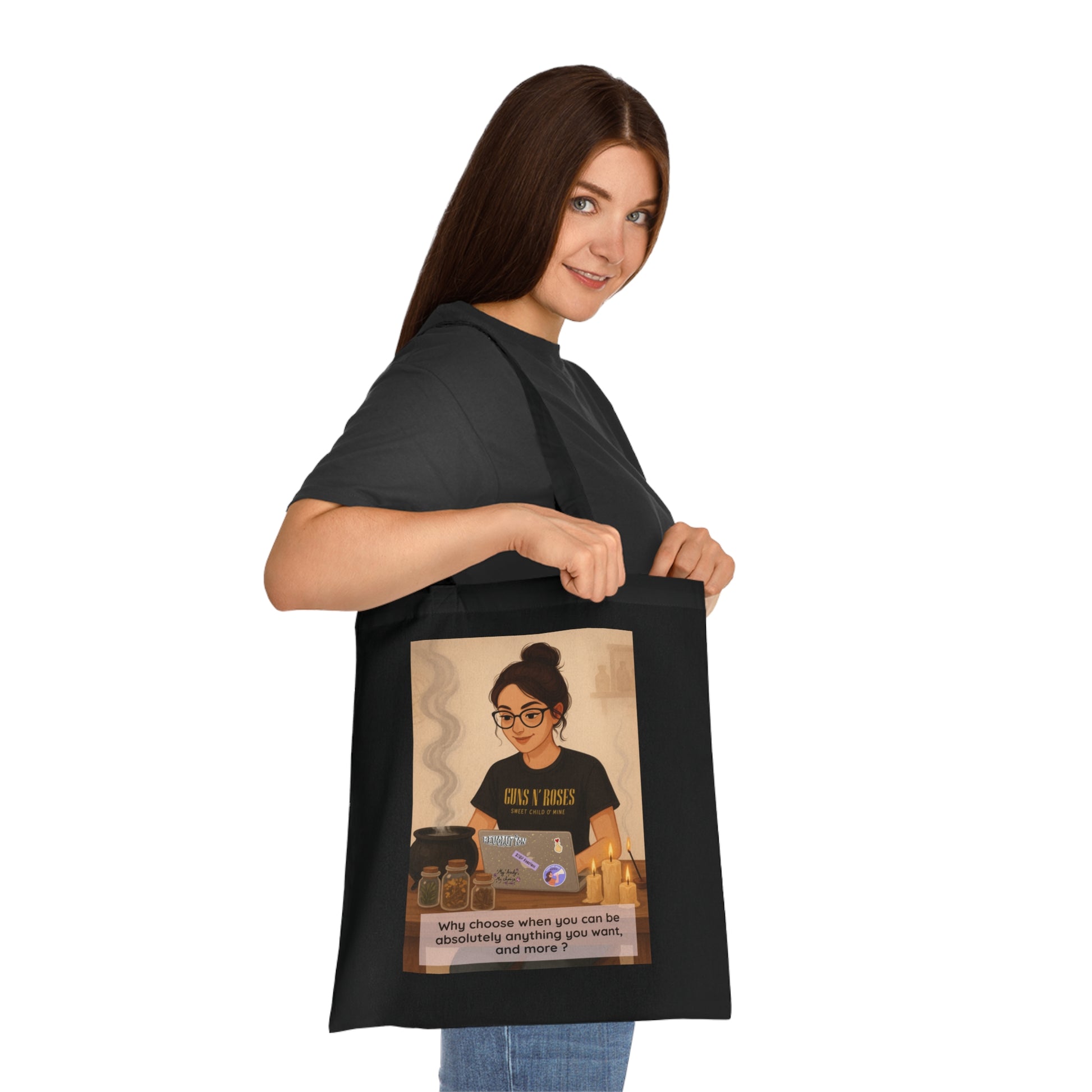 Modern Witch Tote Bag – Empowered Edition ✨