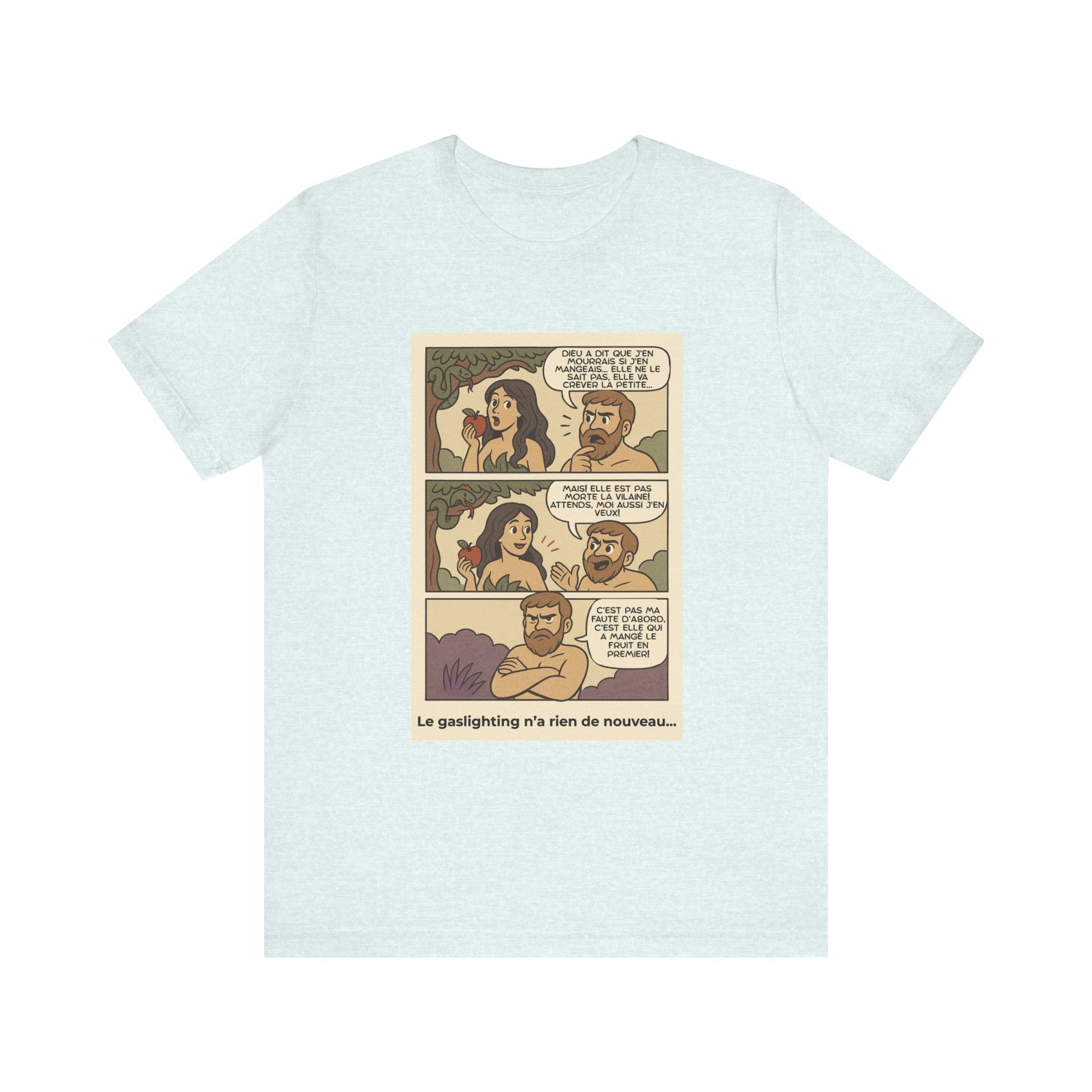 T-shirt - Adam et Eve... Le gaslighting n'a rien de nouveau
