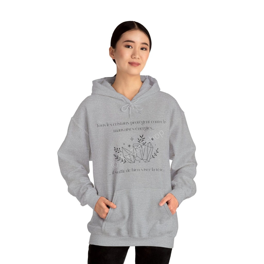 Hoodie Unisex - Tous les cristaux protègent contre les mauvaises énergies