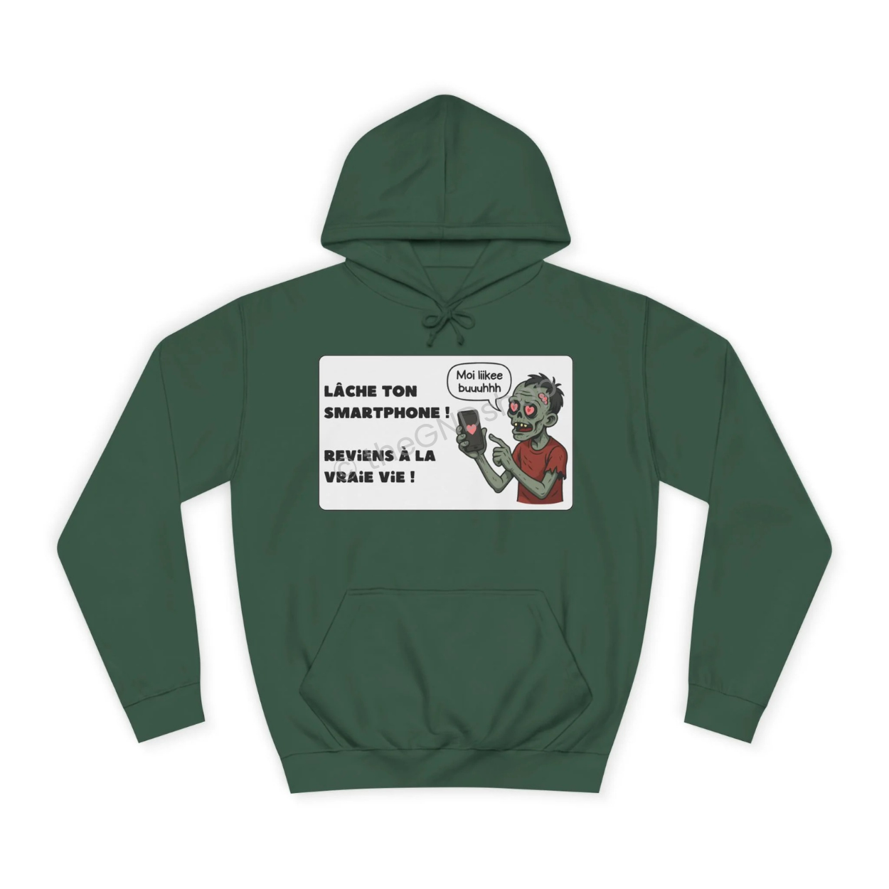 Unisex Hoodie - Zombie - Lâche ton smartphone