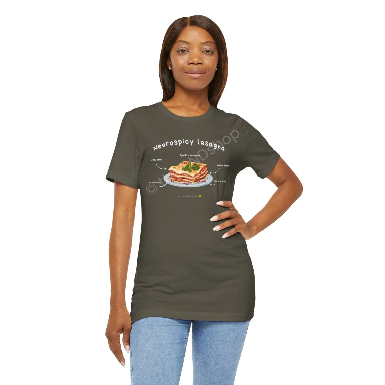 Unisex T-shirt - Neurospicy Lasagna – Multi-layered and extra spicy