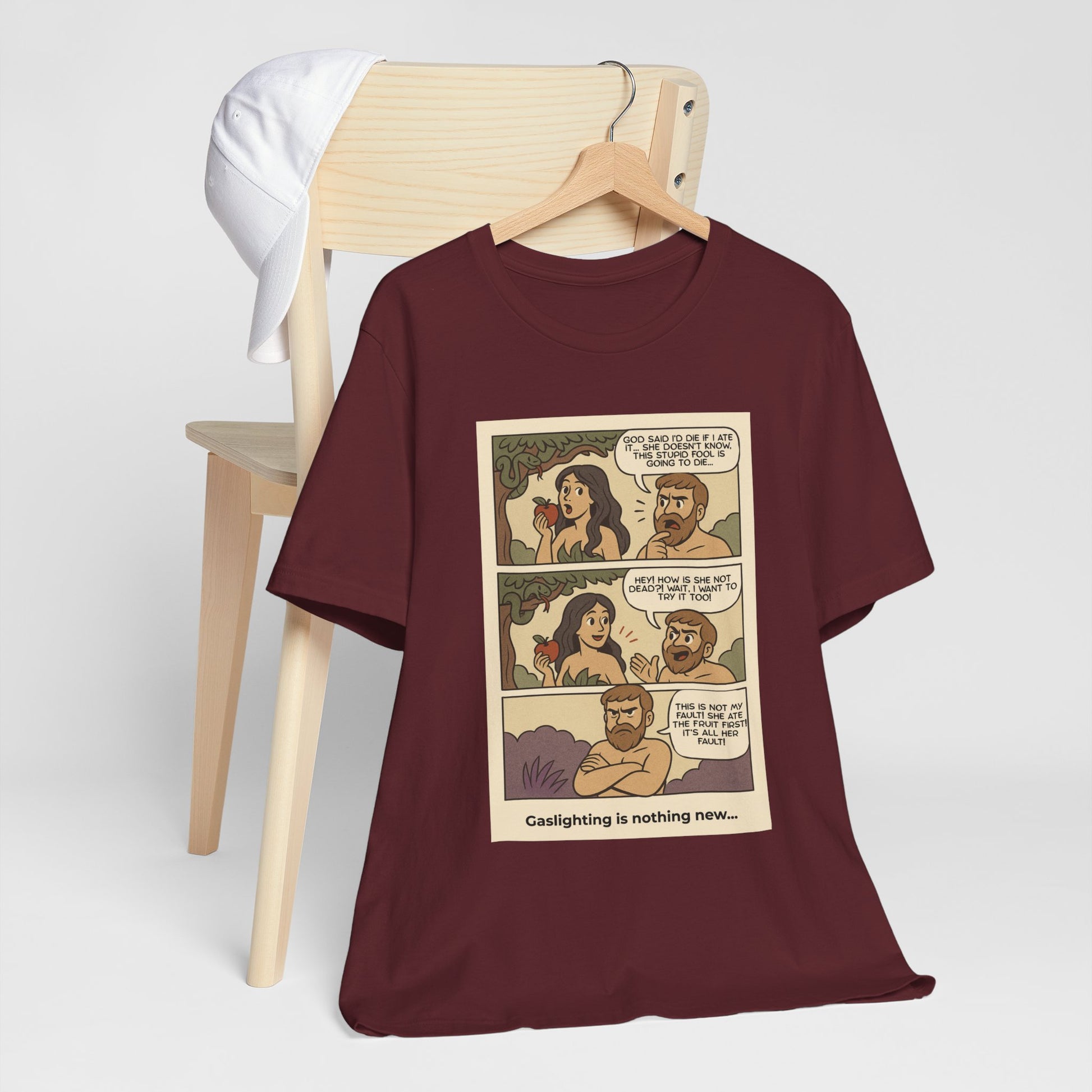 T-shirt - Adam & Eve... Gaslighting is nothing new