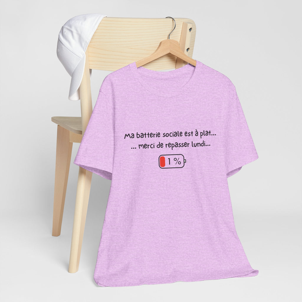 Unisex T-Shirt - My social battery is dead... please come back on Monday