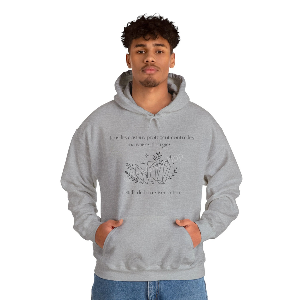Hoodie Unisex - Tous les cristaux protègent contre les mauvaises énergies