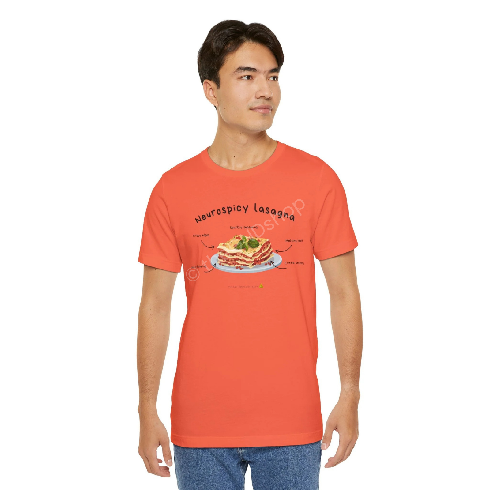 Unisex T-shirt - Neurospicy Lasagna – Multi-layered, extra spicy