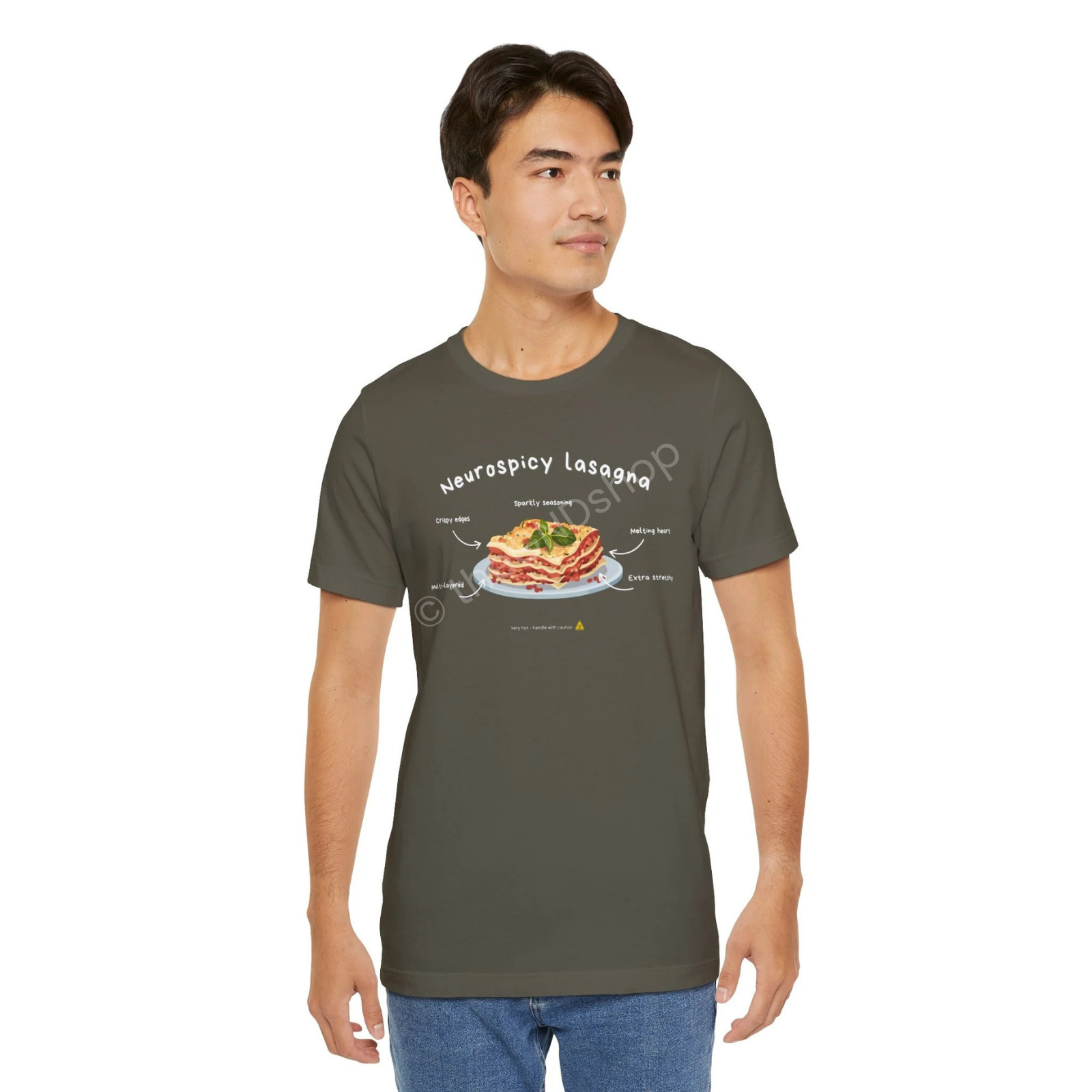 Unisex T-shirt - Neurospicy Lasagna – Multi-layered and extra spicy