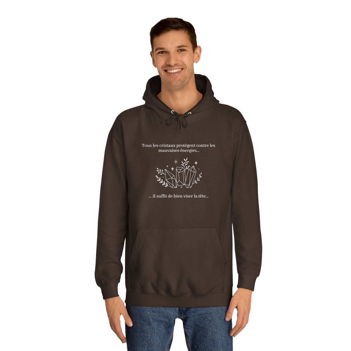 Hoodie - All the crystals protect against bad energies