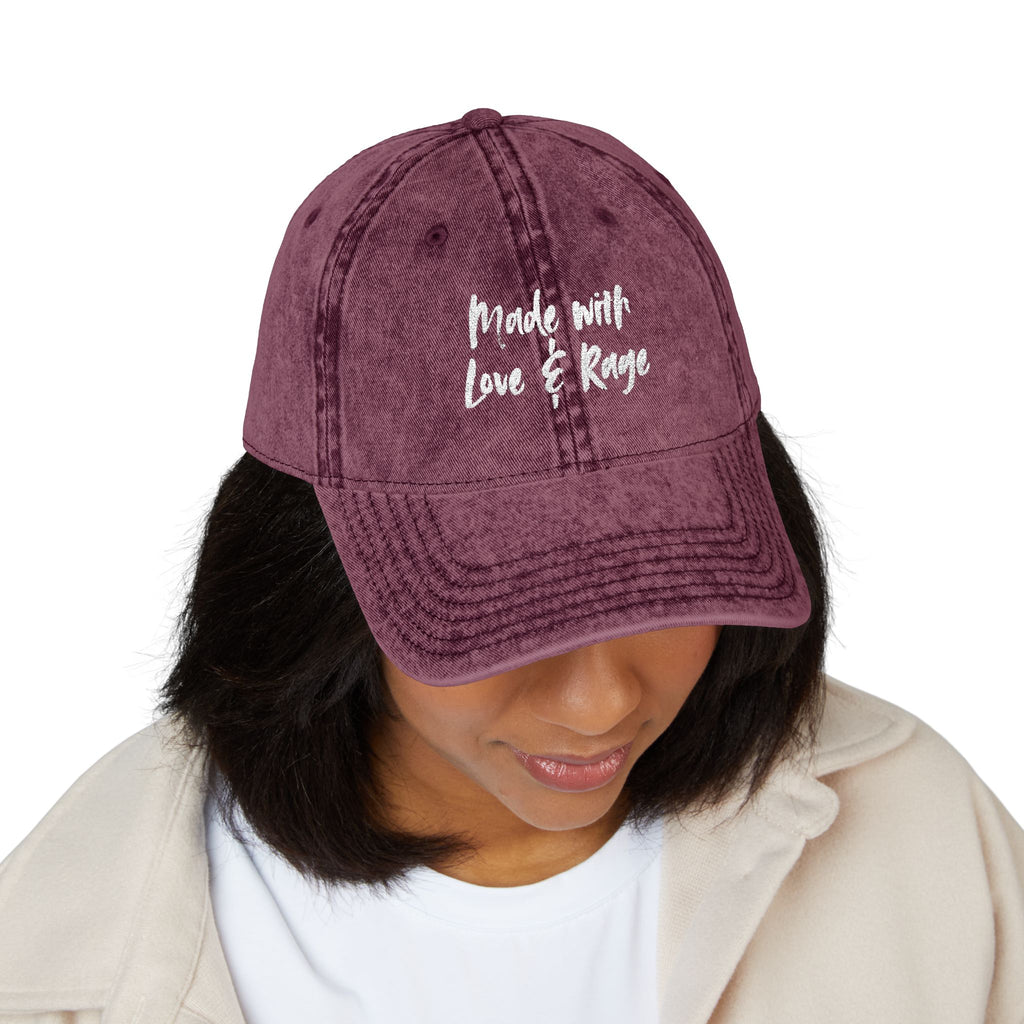 Casquette Vintage — “Made with Love & Rage”