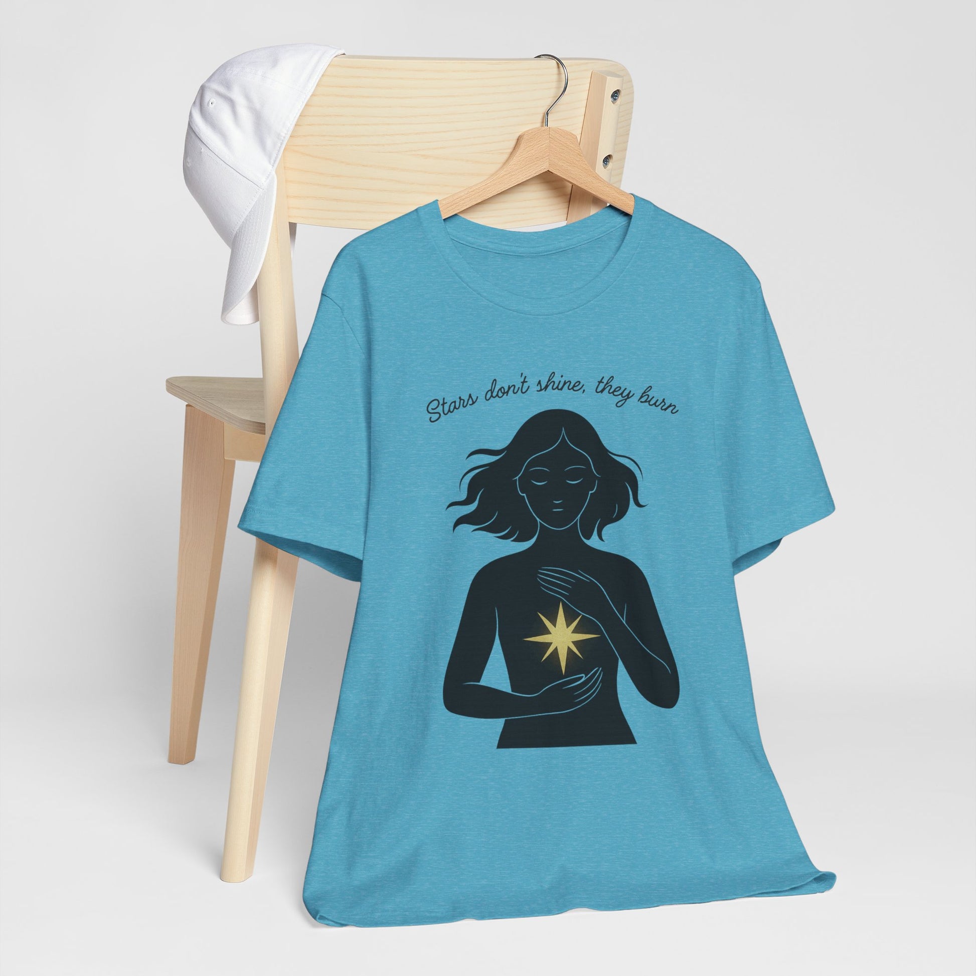 T-shirt - Stars don't shine they burn