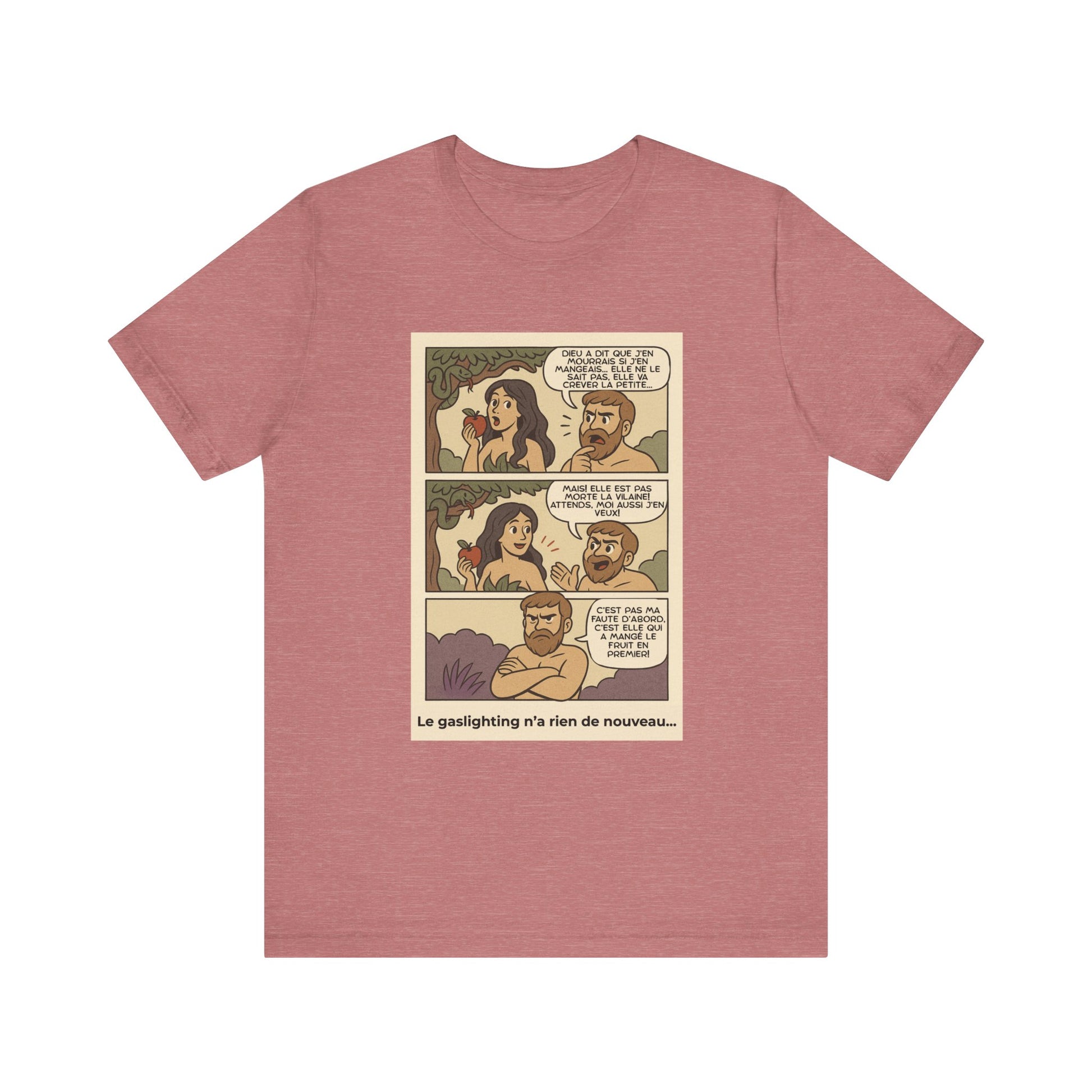 T-shirt - Adam et Eve... Le gaslighting n'a rien de nouveau