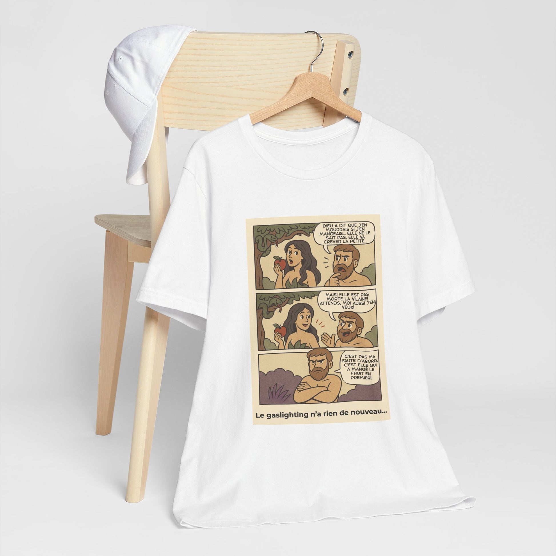 T-shirt - Adam et Eve... Le gaslighting n'a rien de nouveau