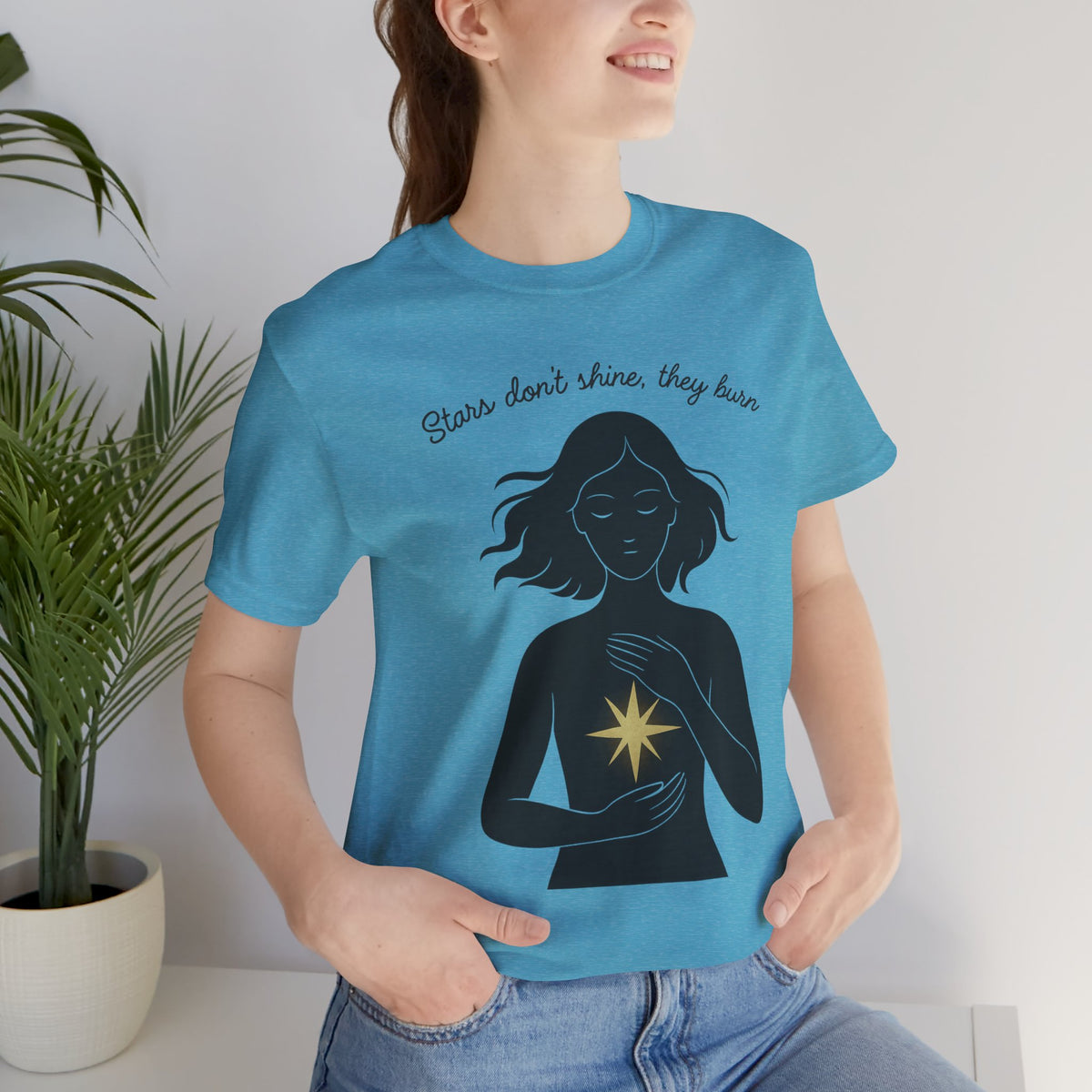 T-shirt - Stars don't shine they burn