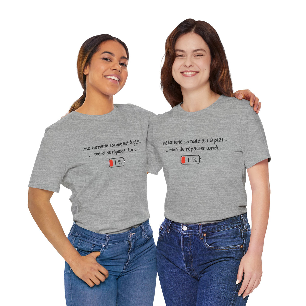 Unisex T-Shirt - My social battery is dead... please come back on Monday