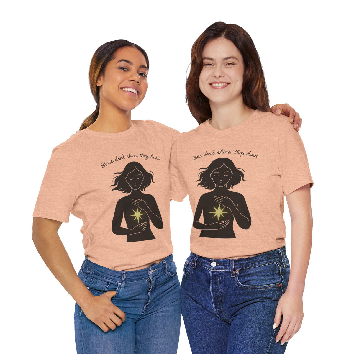 T-shirt - Stars don't shine they burn