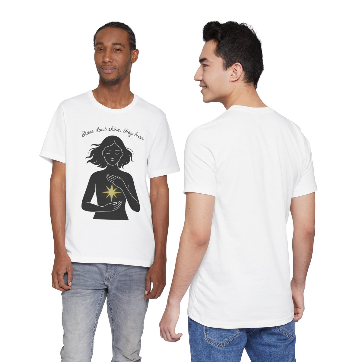 T-shirt - Stars don't shine they burn