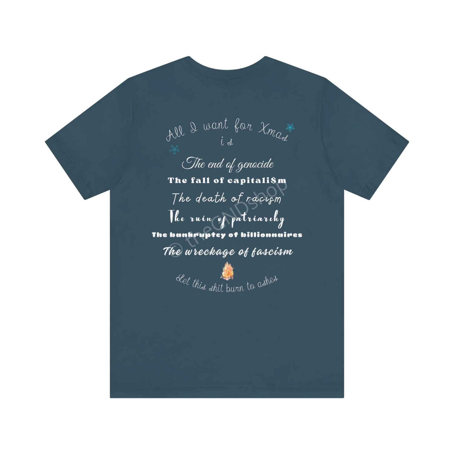 T-shirt Unisex - All I want for Xmas - Édition Révolutionnaire