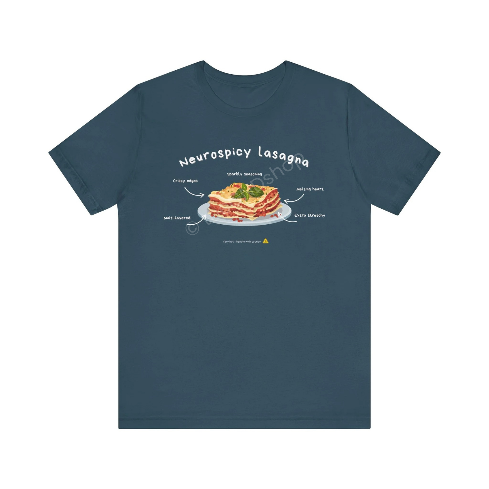 Unisex T-shirt - Neurospicy Lasagna – Multi-layered, extra spicy