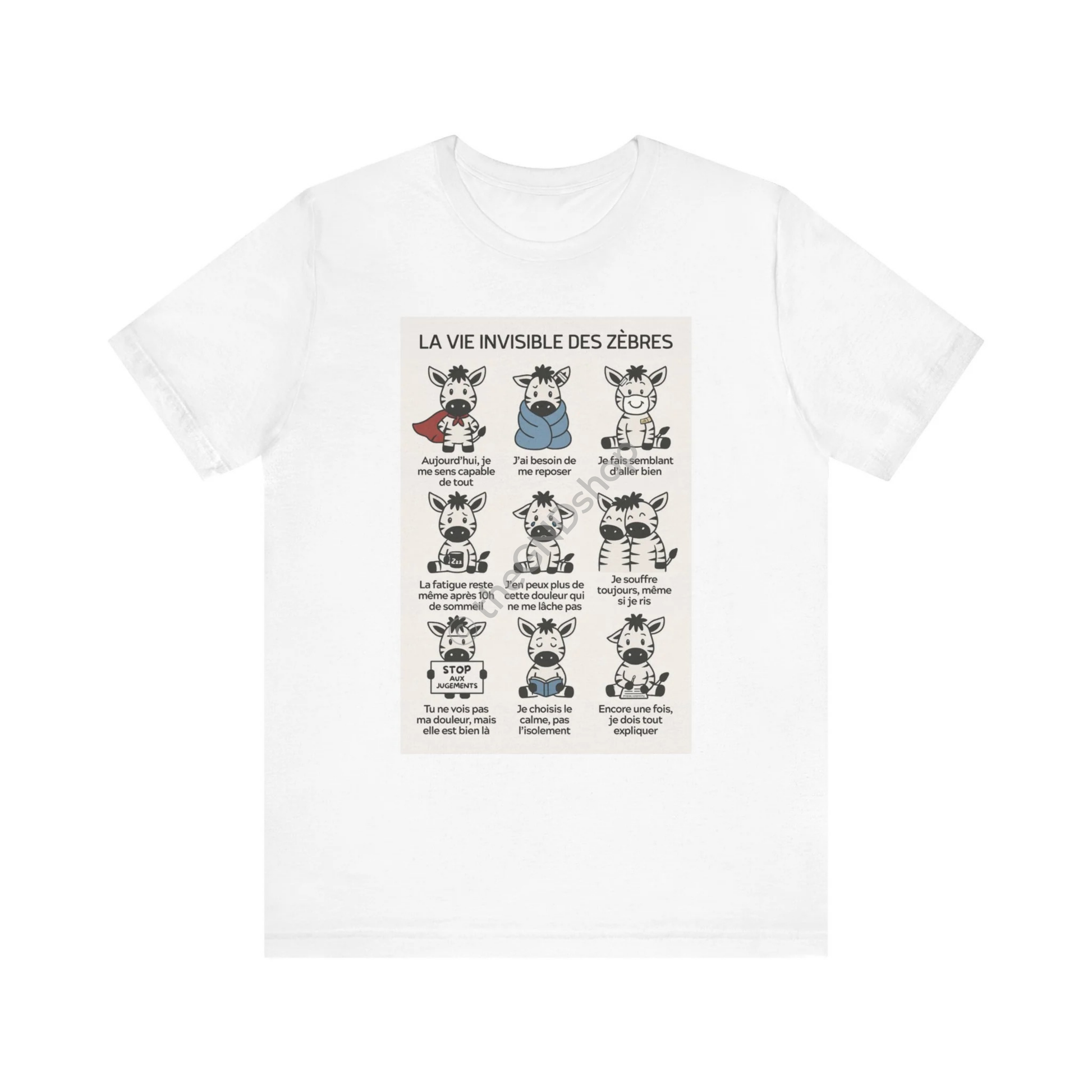 T-shirt Unisex - La vie invisible des zèbres (SED)