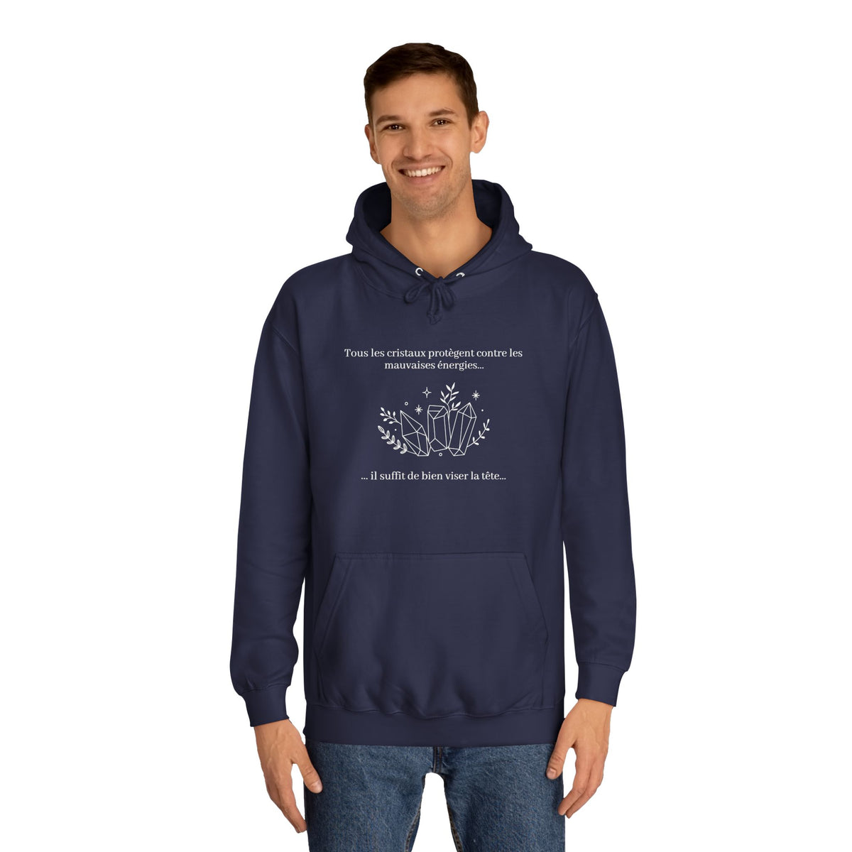 Hoodie - All the crystals protect against bad energies