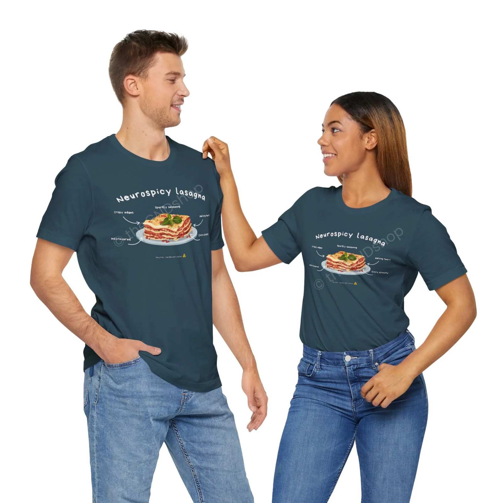 Unisex T-shirt - Neurospicy Lasagna – Multi-layered, extra spicy