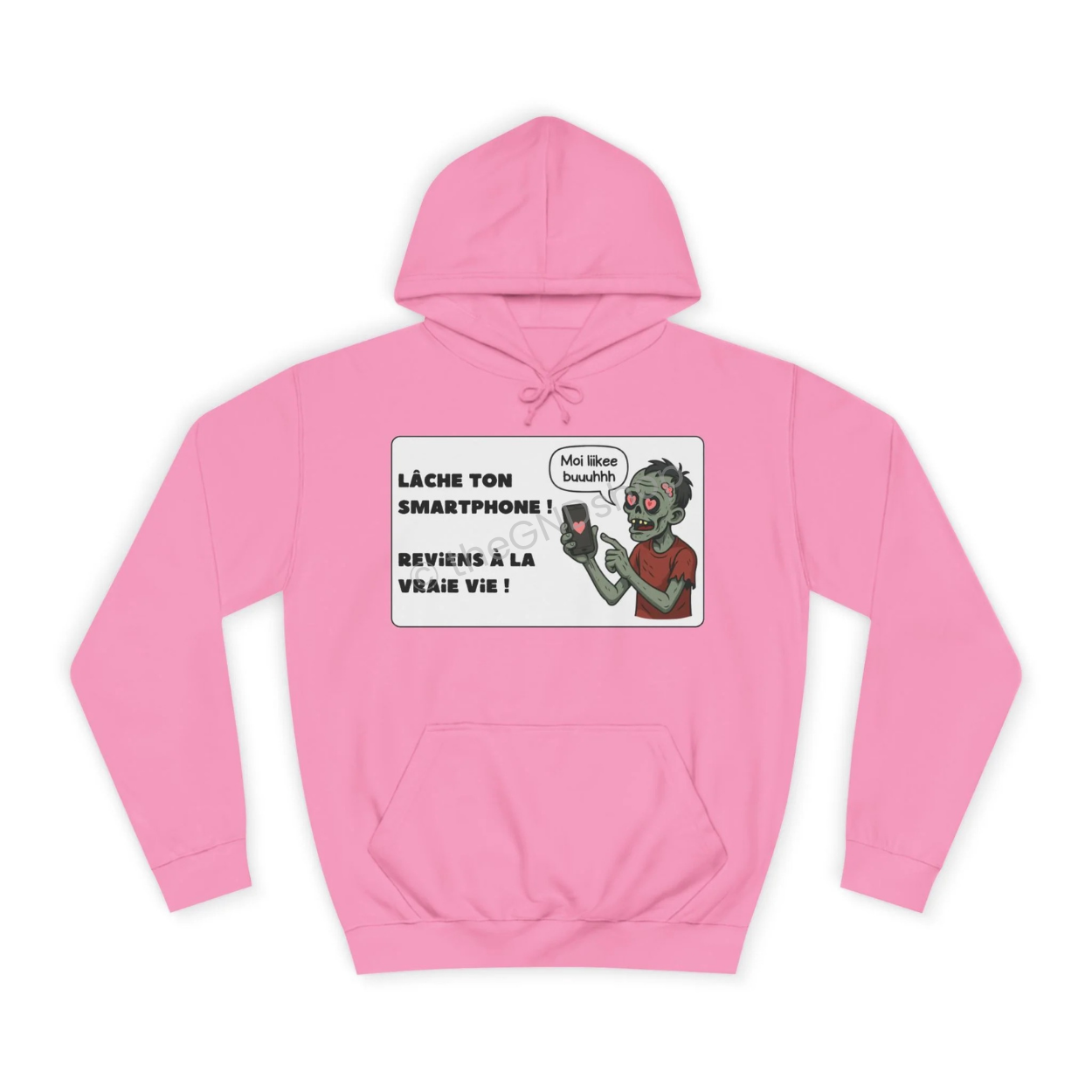 Unisex Hoodie - Zombie - Lâche ton smartphone