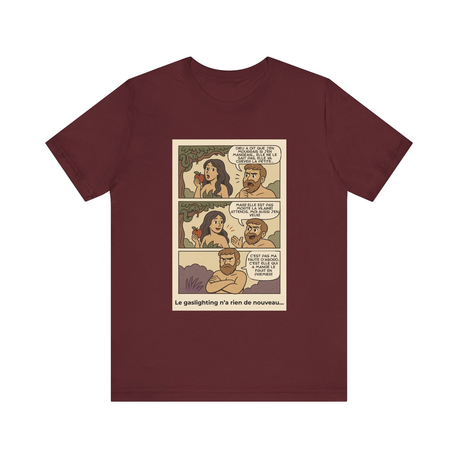 T-shirt - Adam et Eve... Le gaslighting n'a rien de nouveau