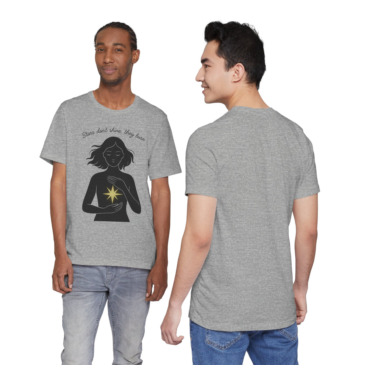 T-shirt - Stars don't shine they burn