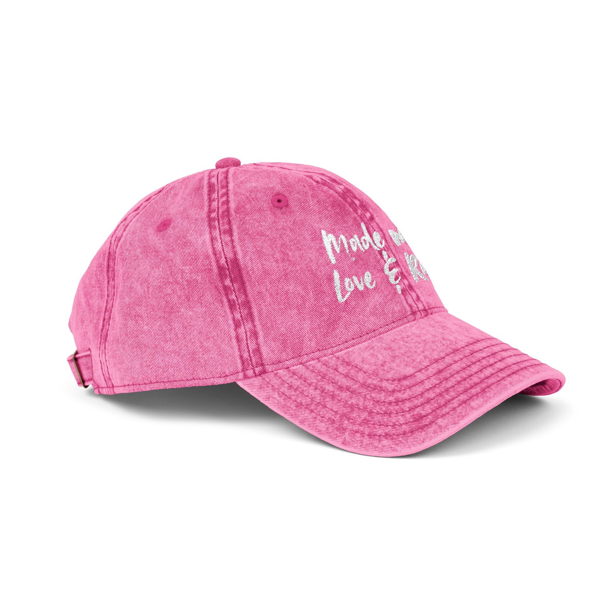 Casquette Vintage — “Made with Love & Rage”