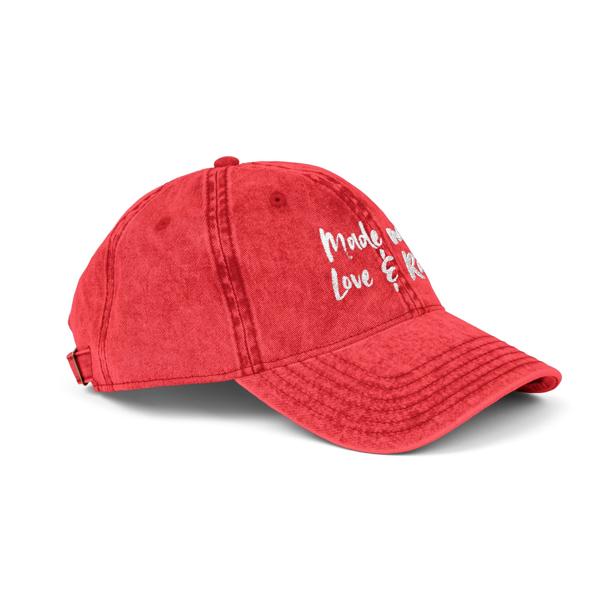 Casquette Vintage — “Made with Love & Rage”