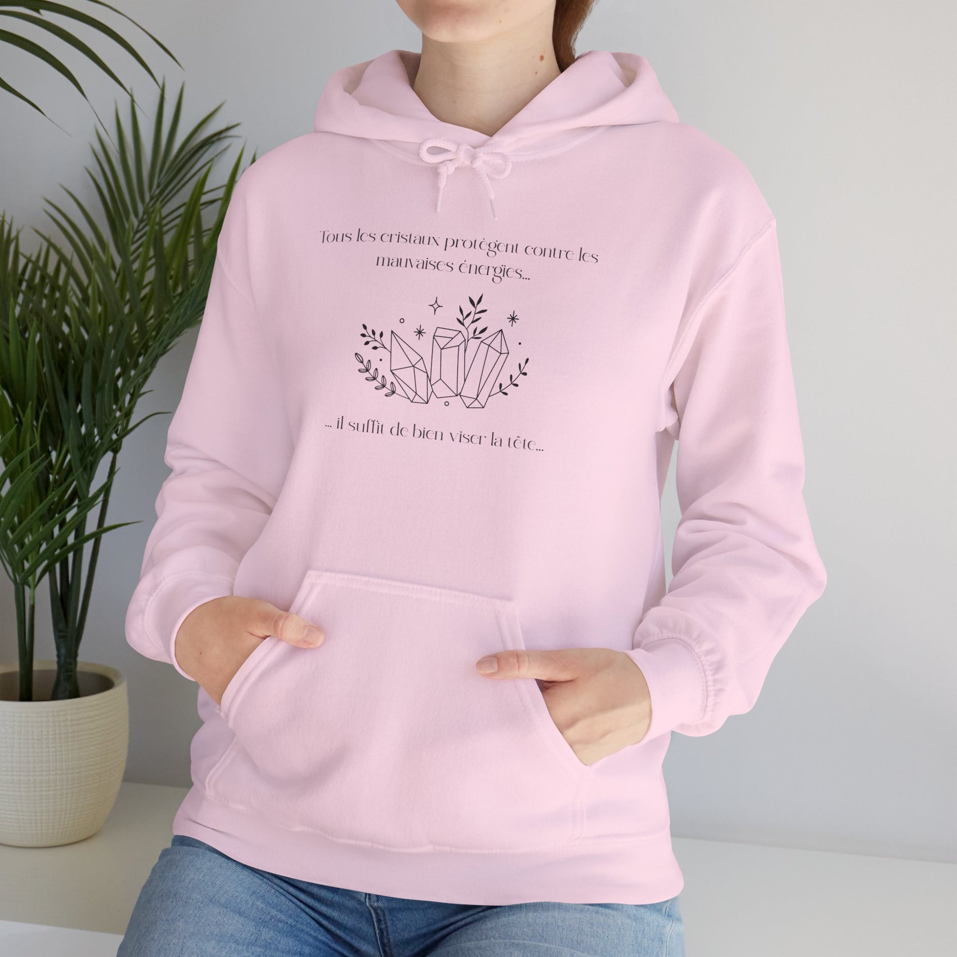 Hoodie Unisex - Tous les cristaux protègent contre les mauvaises énergies