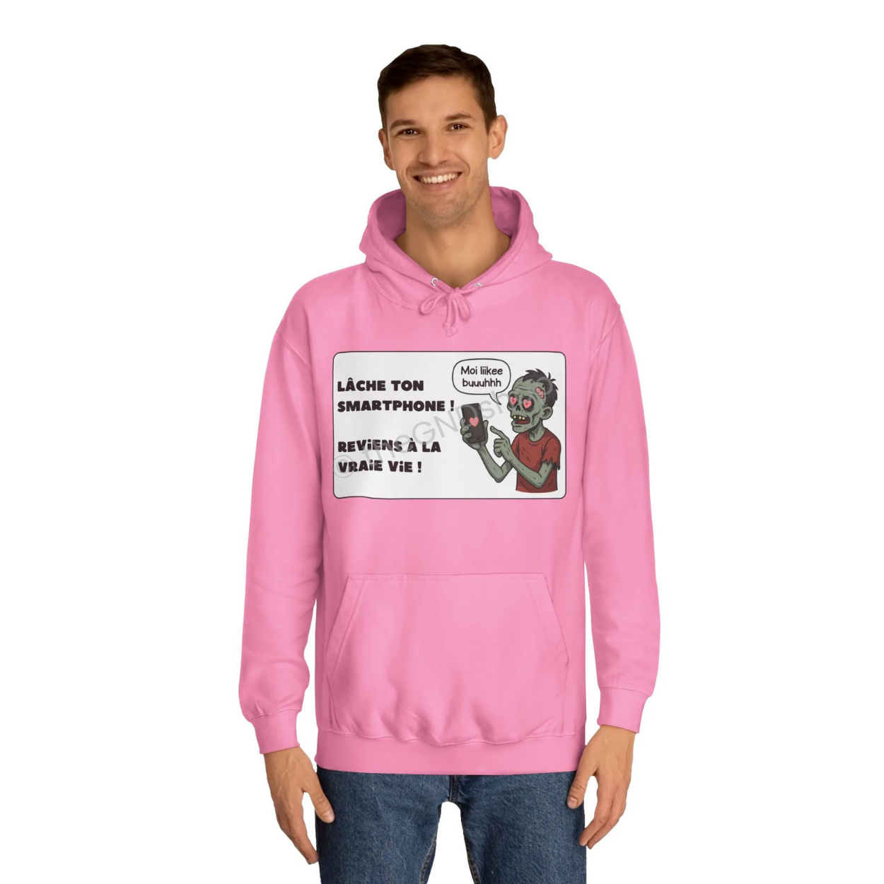Unisex Hoodie - Zombie - Lâche ton smartphone