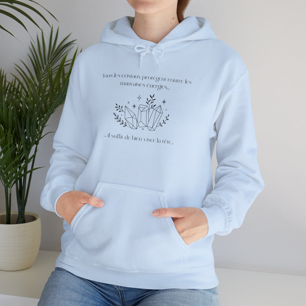 Hoodie Unisex - Tous les cristaux protègent contre les mauvaises énergies