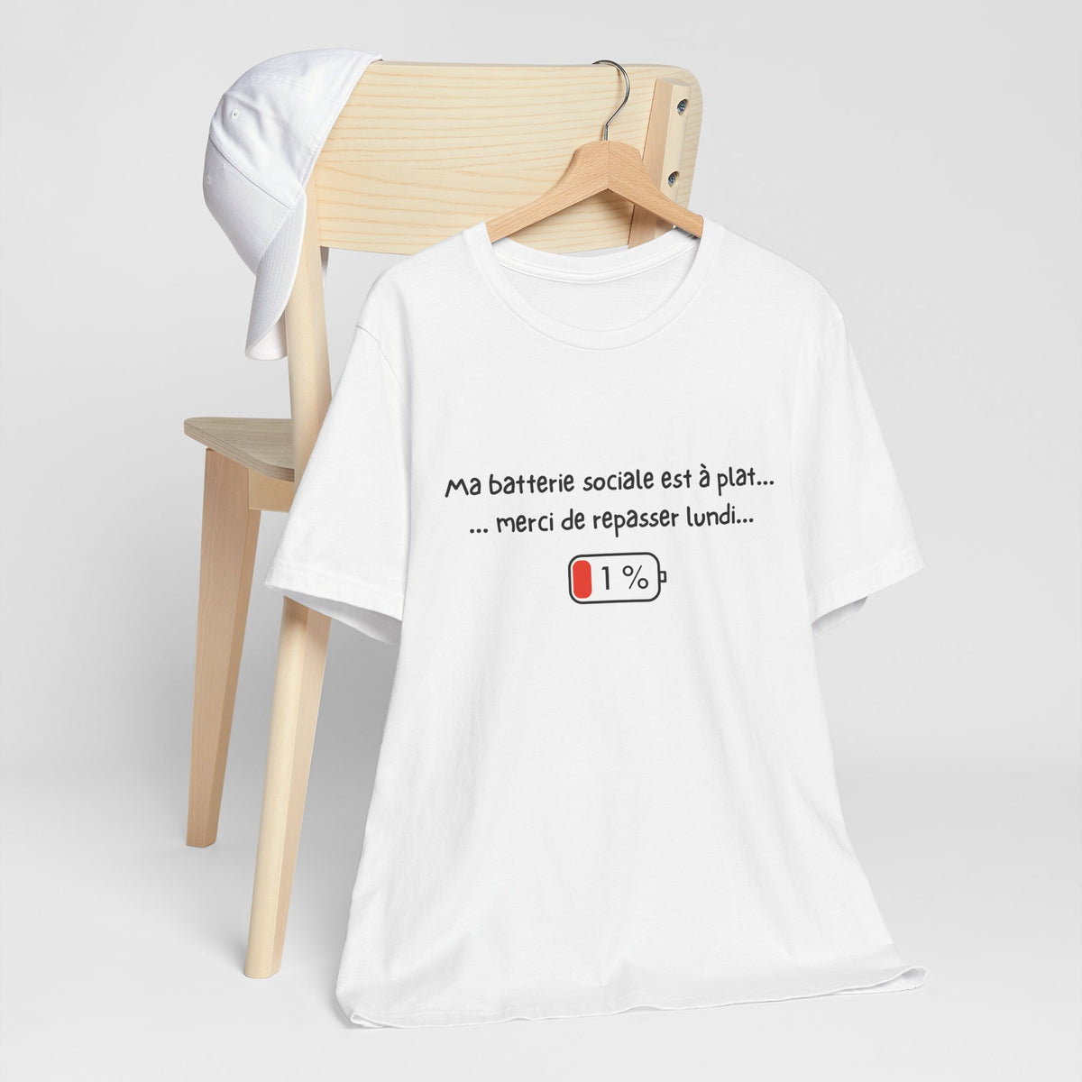 Unisex T-Shirt - My social battery is dead... please come back on Monday