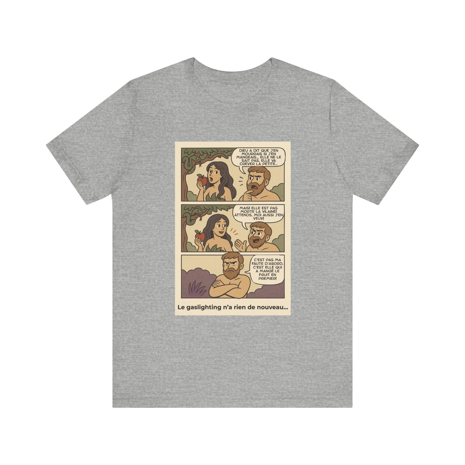 T-shirt - Adam et Eve... Le gaslighting n'a rien de nouveau