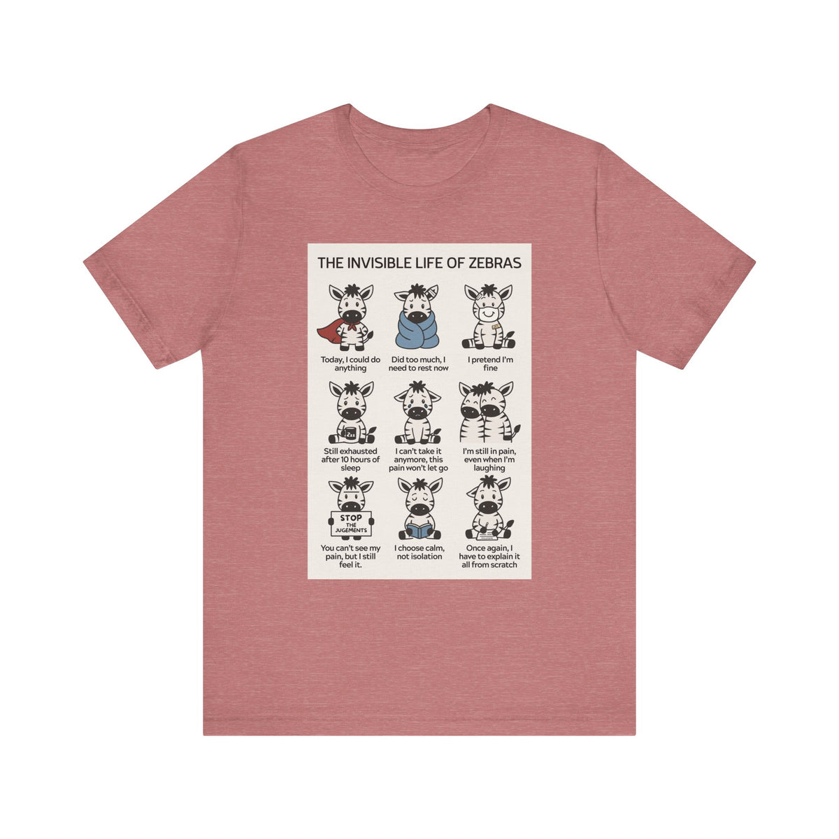 T-shirt - The Invisible Life of Zebras (hEDS)