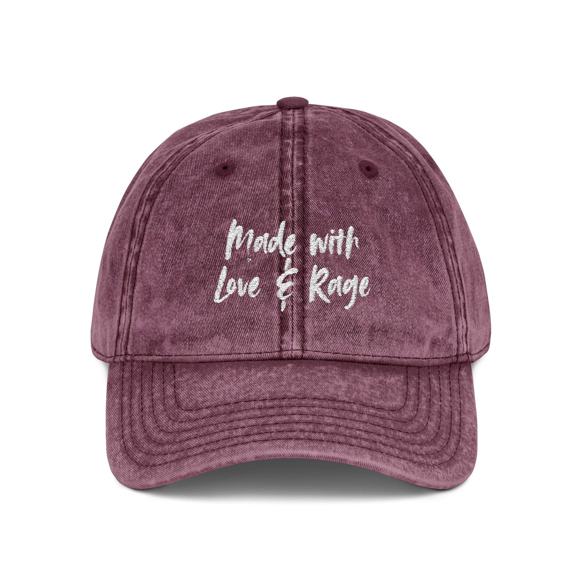 Casquette Vintage — “Made with Love & Rage”
