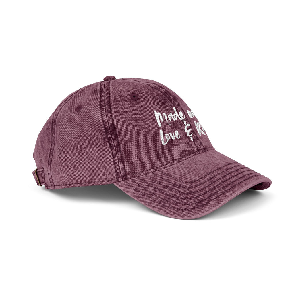 Casquette Vintage — “Made with Love & Rage”