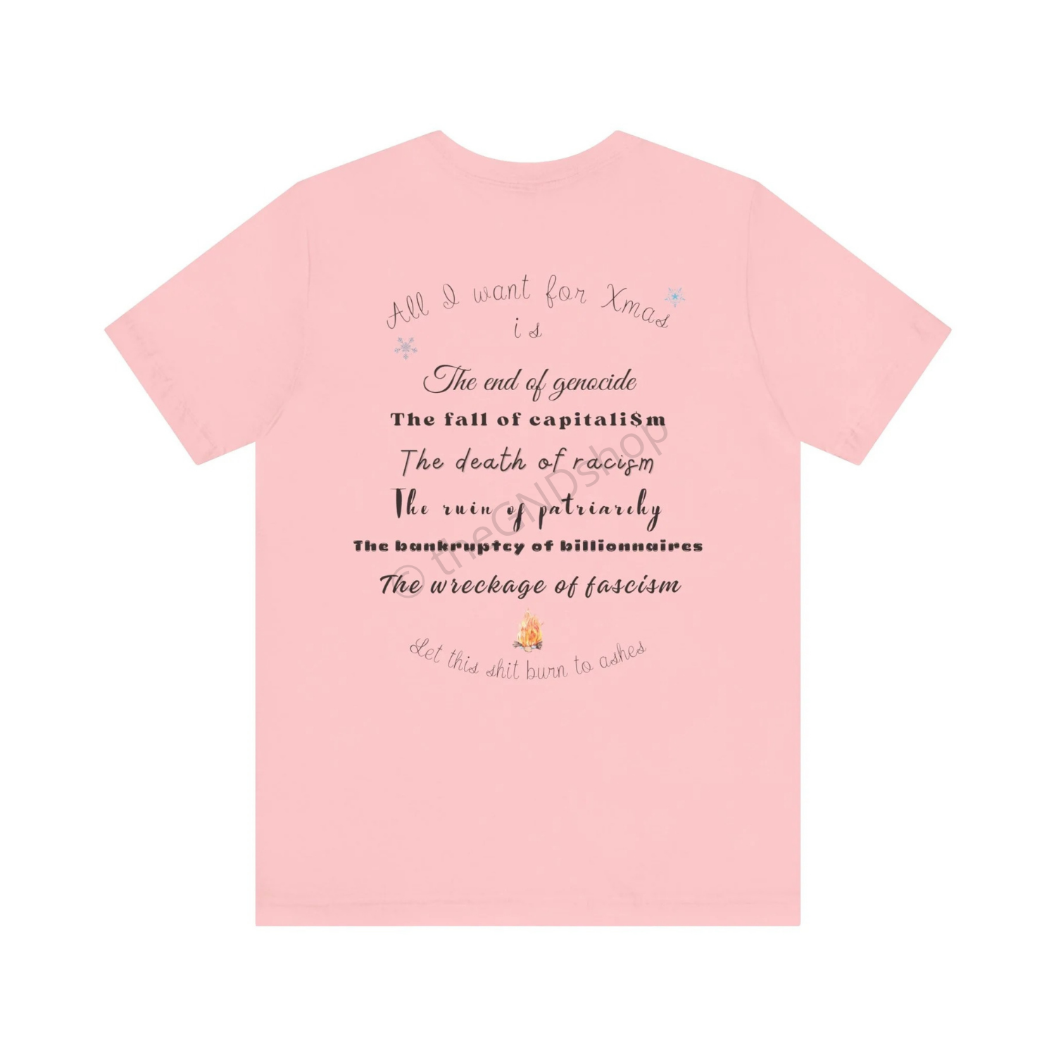 T-shirt Unisex - All I want for Xmas - Édition Révolutionnaire