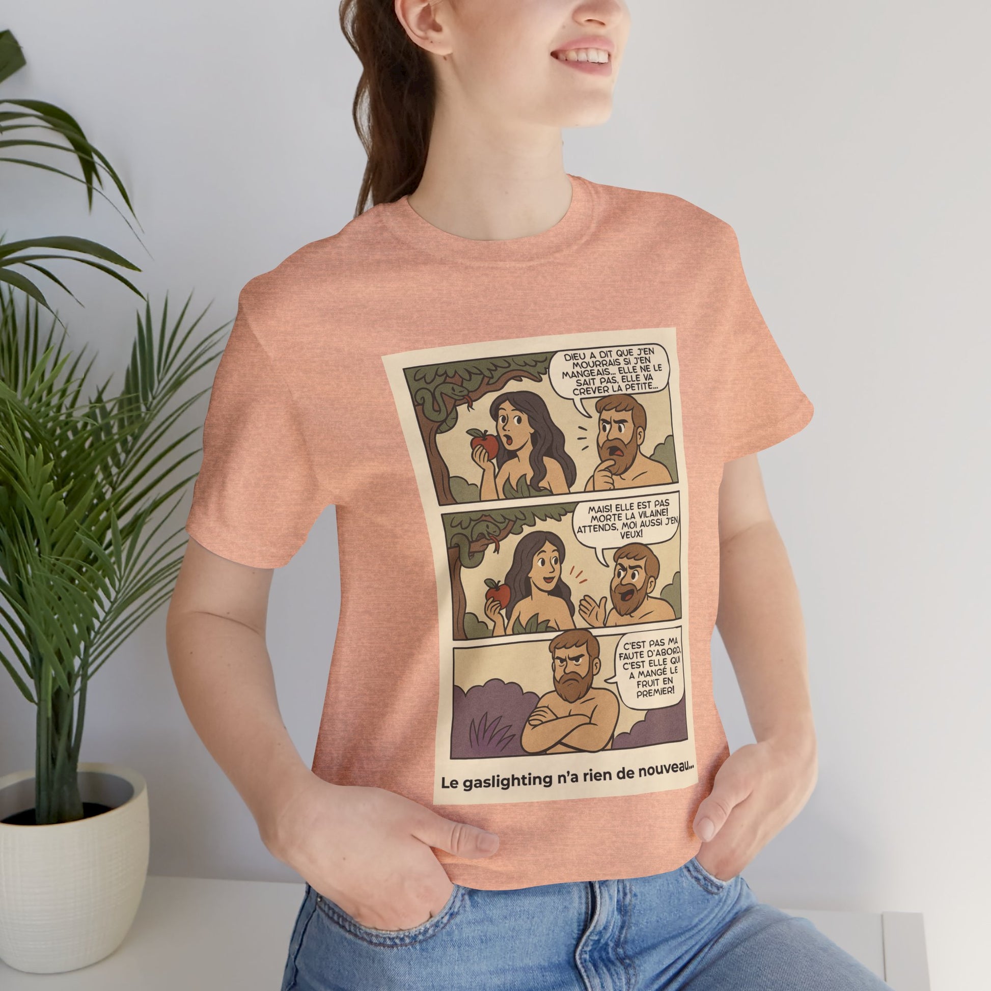 T-shirt - Adam et Eve... Le gaslighting n'a rien de nouveau