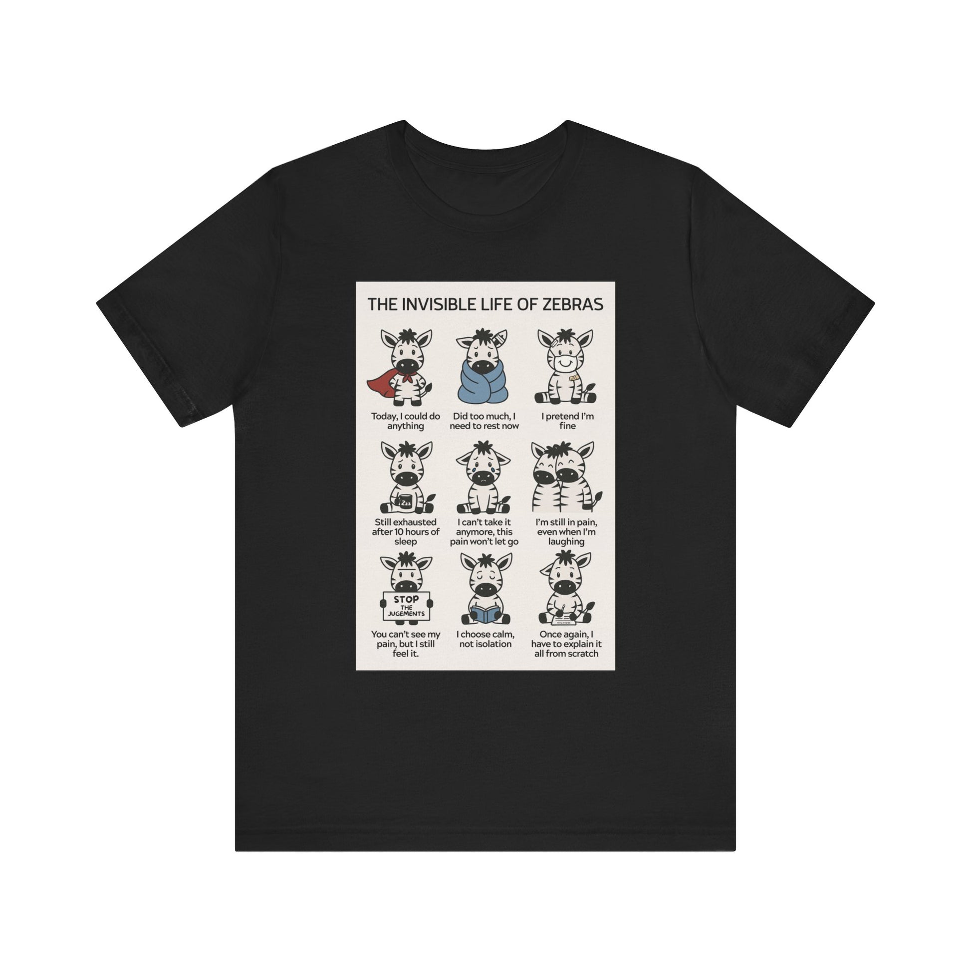 T-shirt - The Invisible Life of Zebras (hEDS)