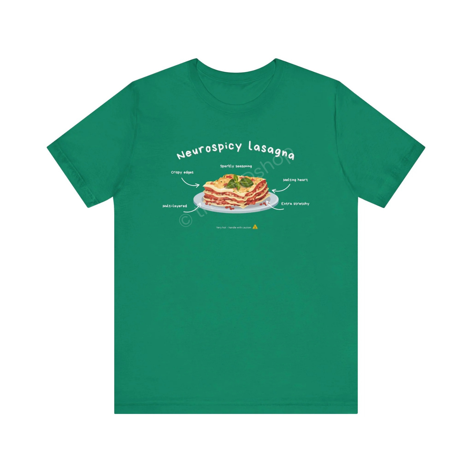 Unisex T-shirt - Neurospicy Lasagna – Multi-layered and extra spicy