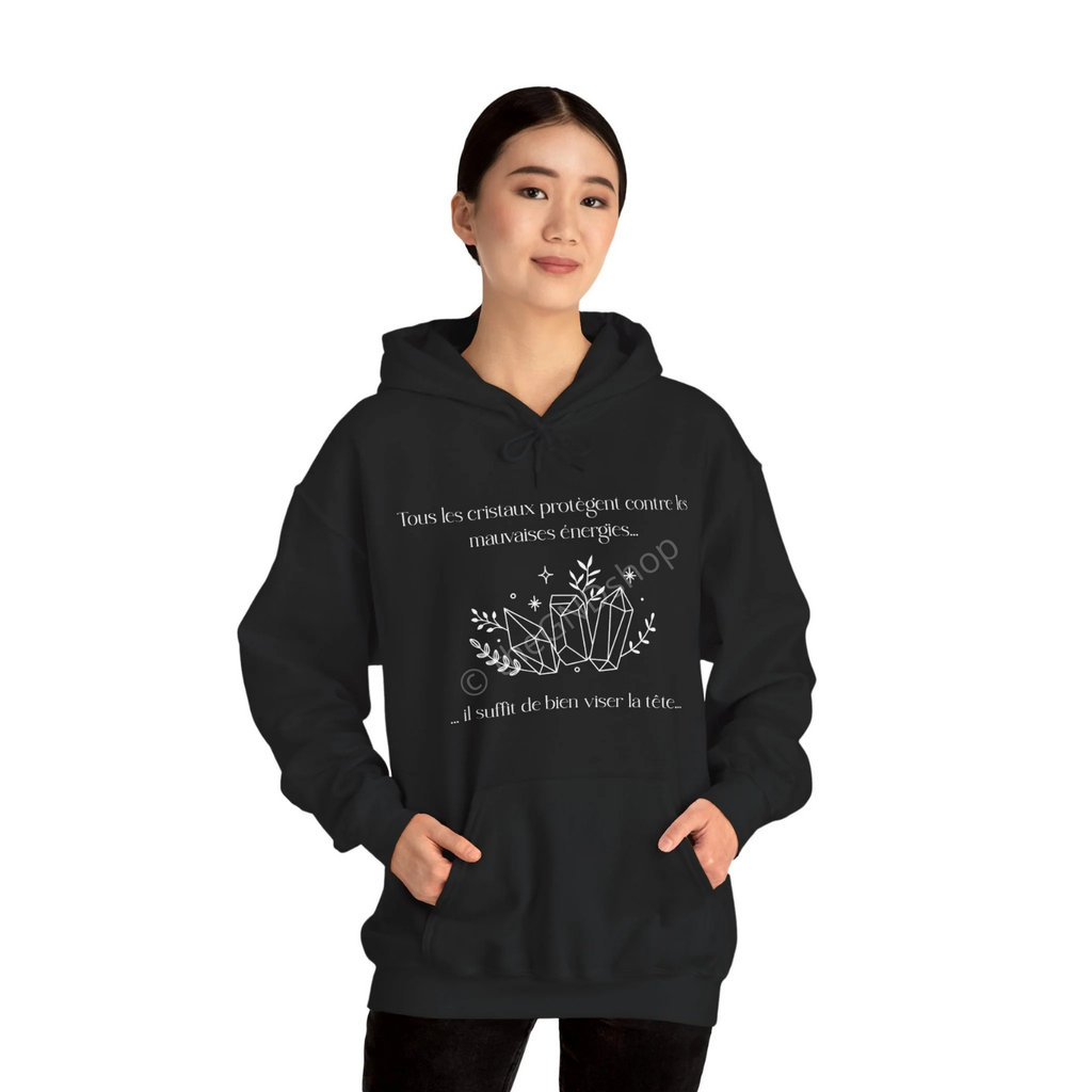 Hoodie Unisex - Tous les cristaux protègent contre les mauvaises énergies