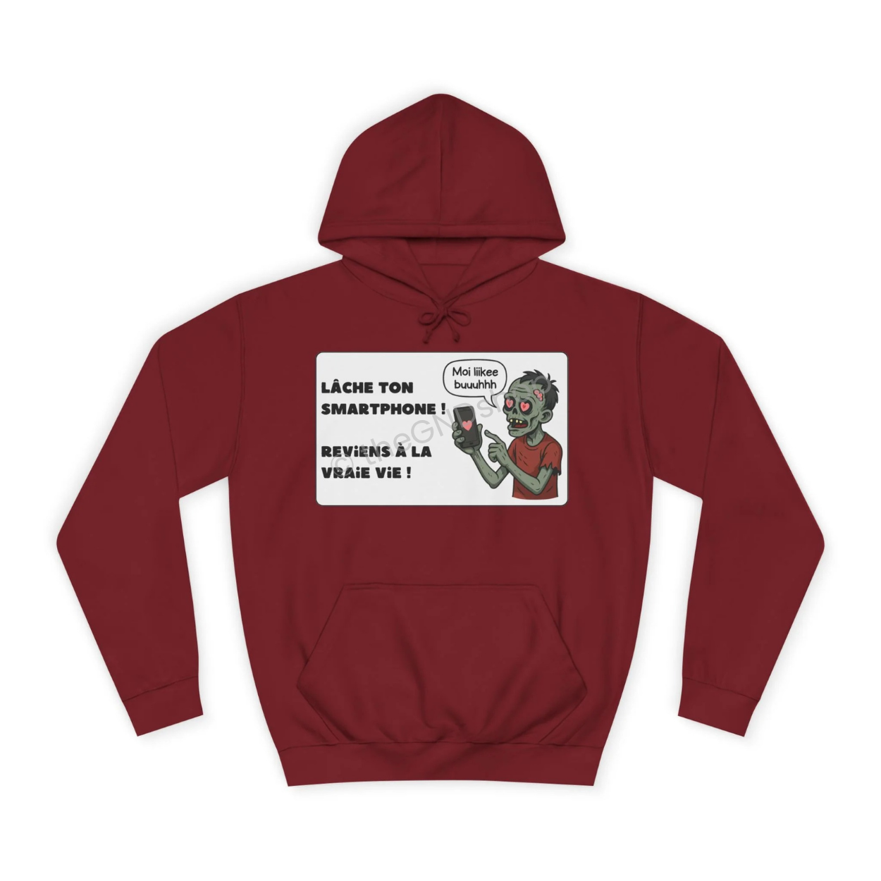 Unisex Hoodie - Zombie - Lâche ton smartphone