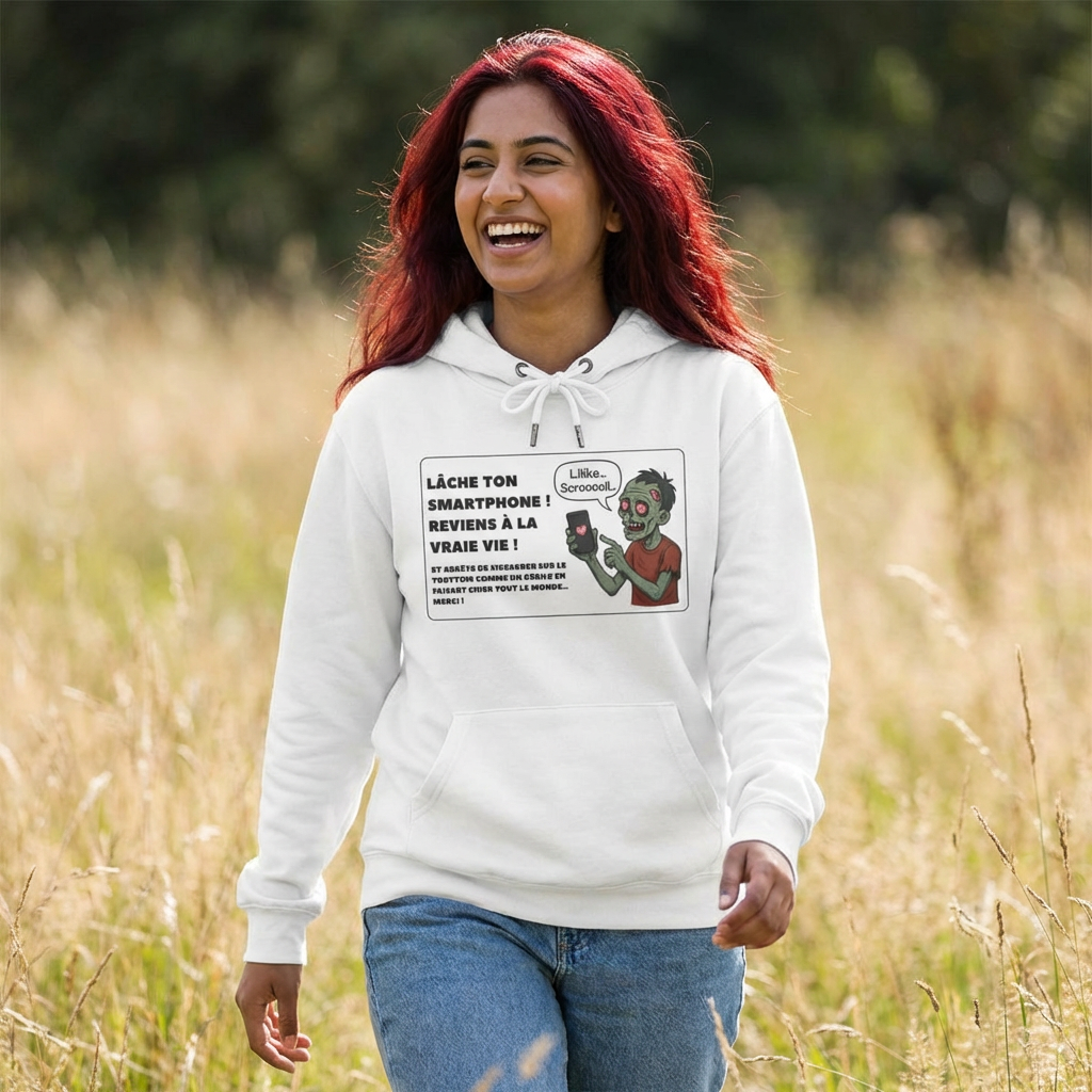 Hoodie - Zombie - Lâche ton smartphone