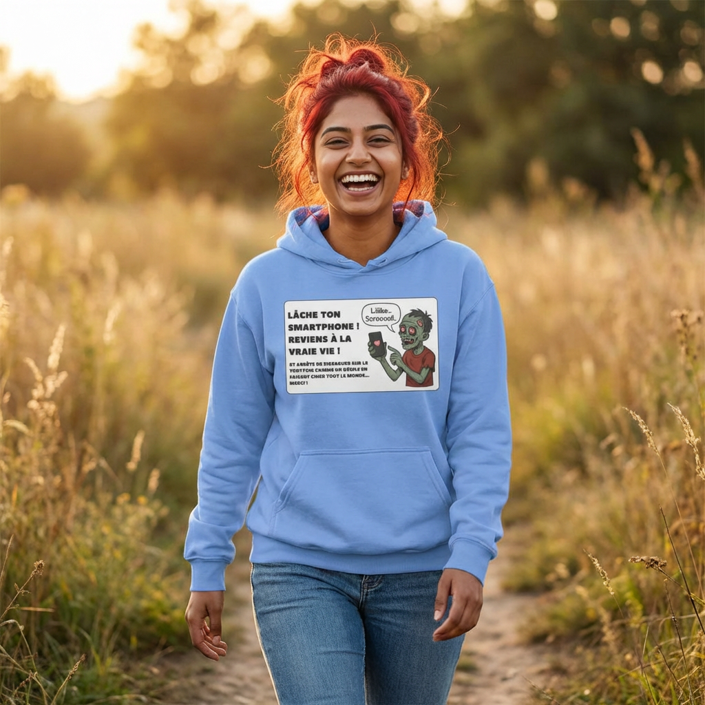 Hoodie - Zombie - Lâche ton smartphone