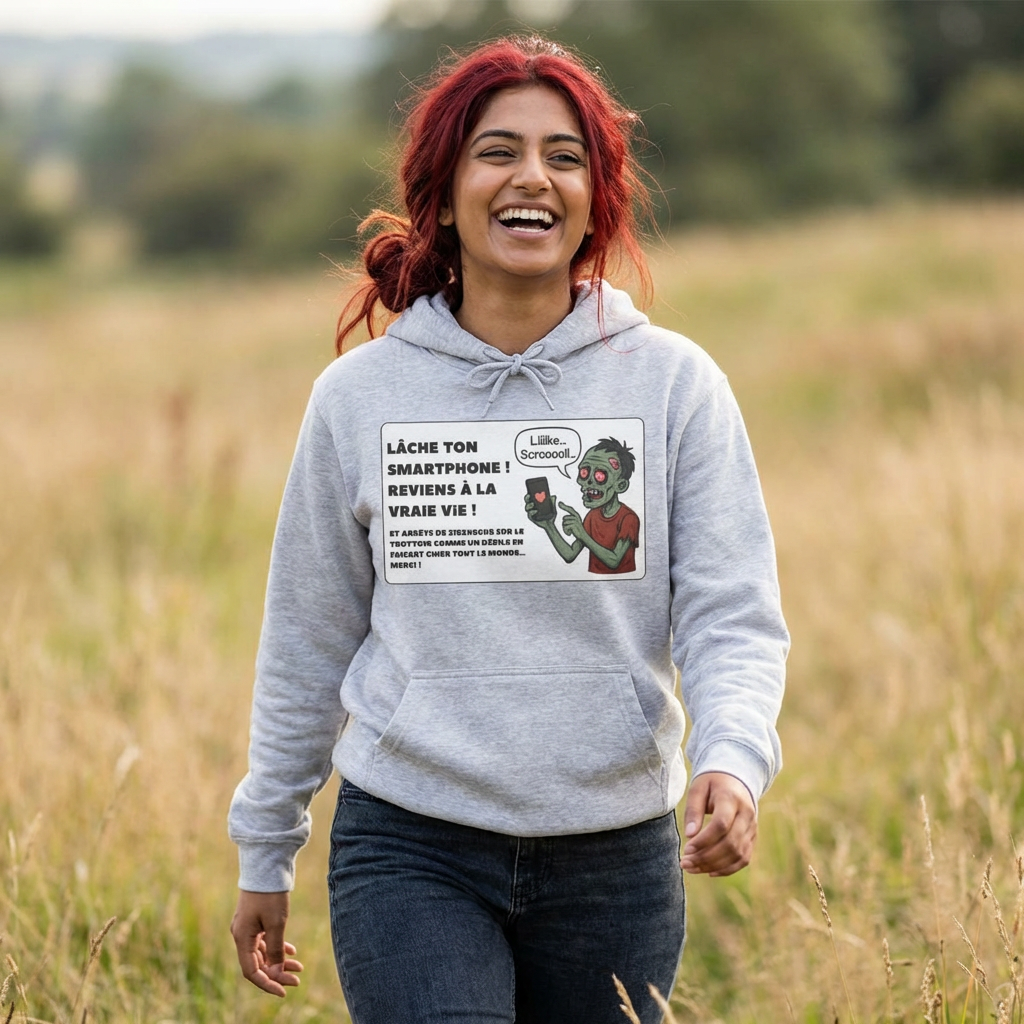 Hoodie - Zombie - Lâche ton smartphone