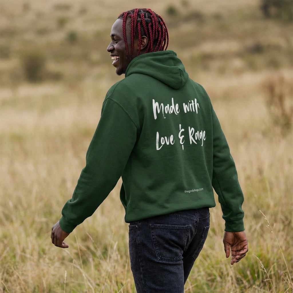Full-zip hoodie - Made With Love & Rage - The GND Shop