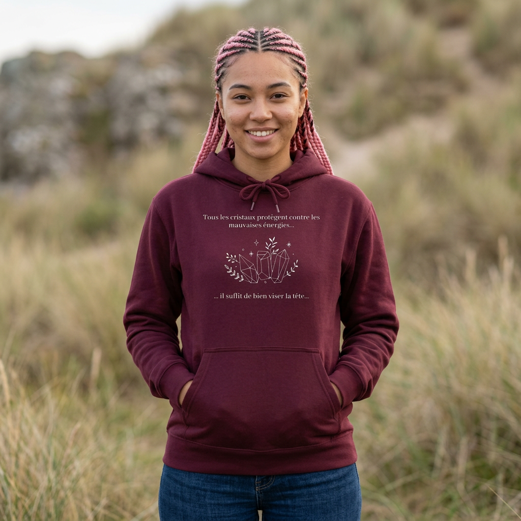 Hoodie - Tous les cristaux protègent contre les mauvaises énergies