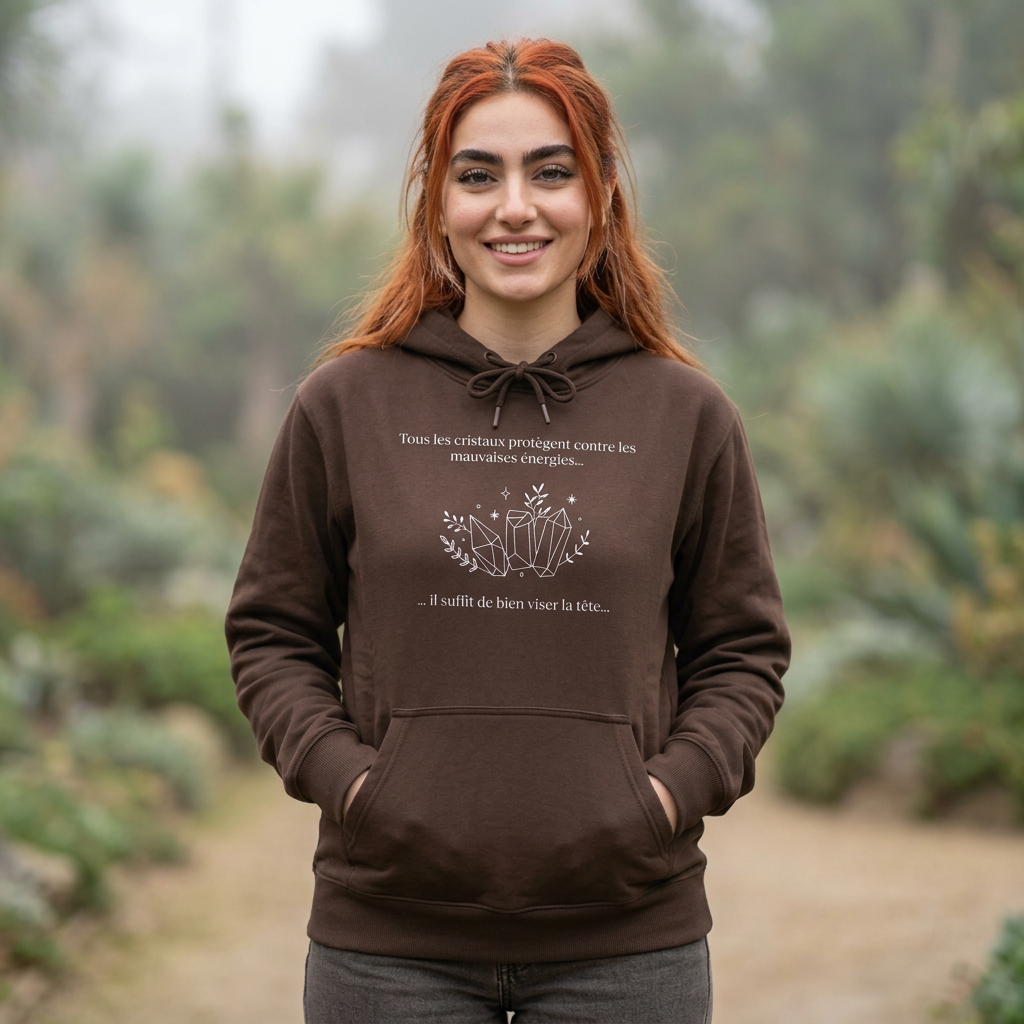 Hoodie - Tous les cristaux protègent contre les mauvaises énergies