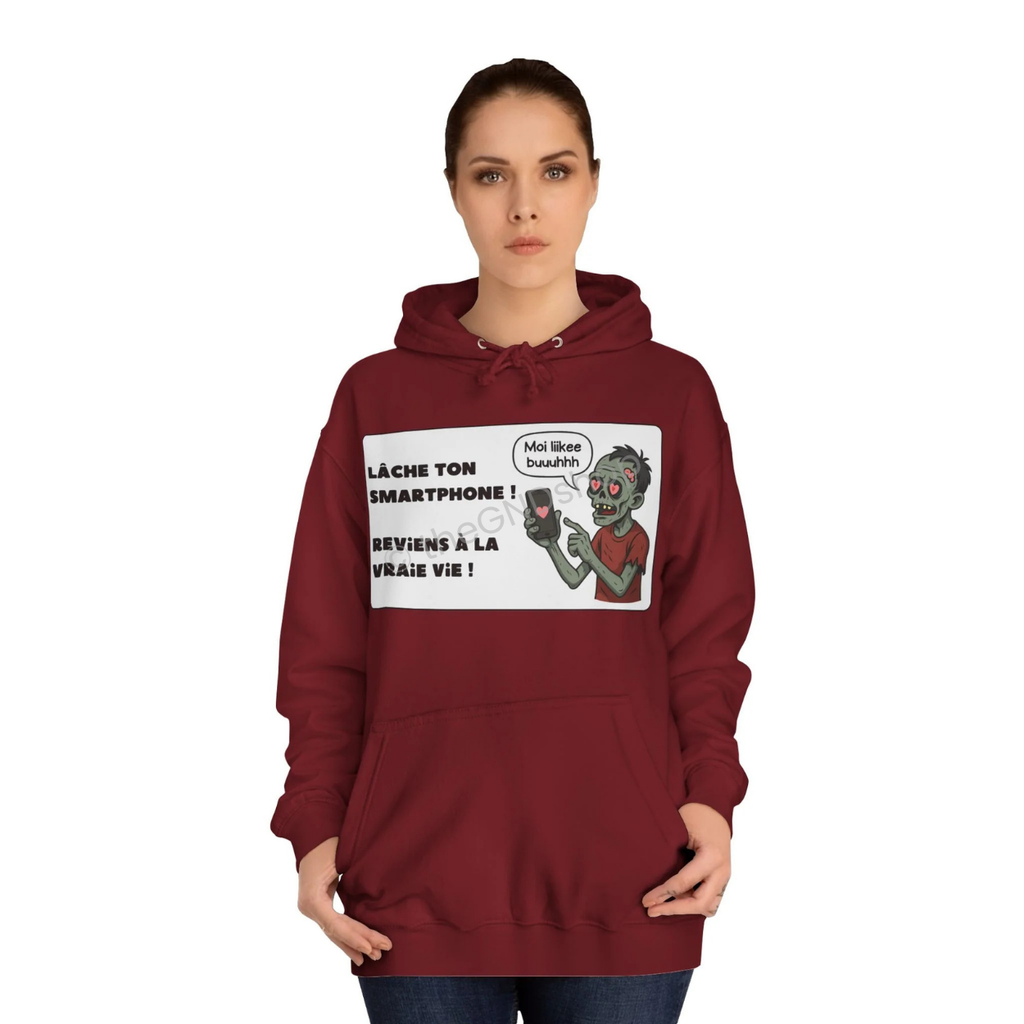 Unisex Hoodie - Zombie - Lâche ton smartphone